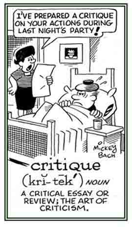 A judgement regarding someone's behavior.