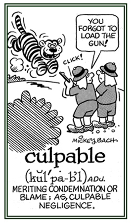 Descriptive of condemnation or blame for neglecting to do something.