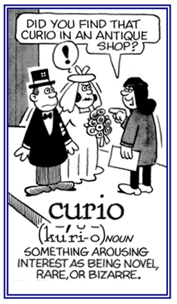 Arousing interest because of being rare or weird.