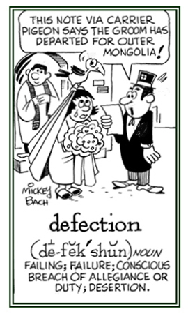 Desertion of duty or allegiance.