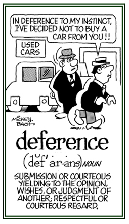 Yielding to the wishes of someone.