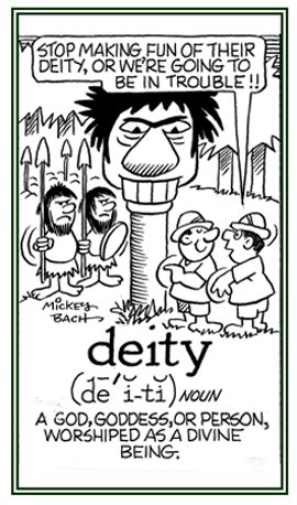 A divine being or go.