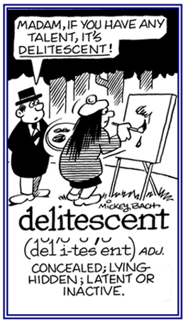 Referring to being concealed or hidden.