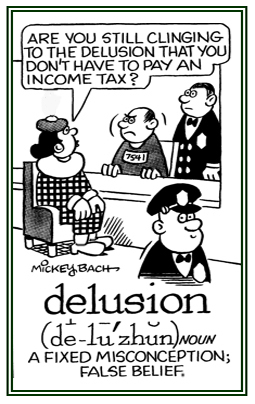 A fixed mental misconception or false belief.