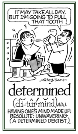 Relating to making up one's mind to achieve something; resolute.