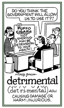 A reference to something that can cause damage or harm.