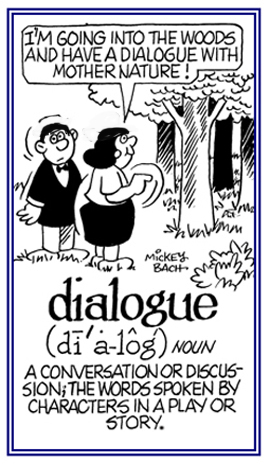 A conversation or discussion.