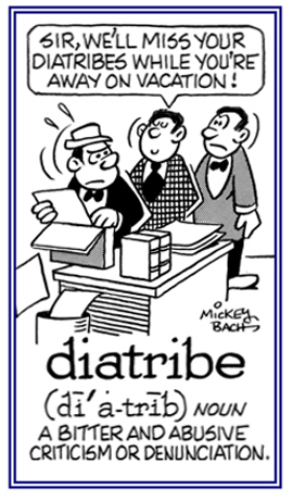 A bitter and abusive criticism.