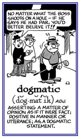 Relating to a comment as if it were a fact.