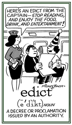 A decree issued by an authority.