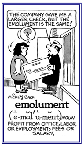 A fee or a salary from one's trade or profession.