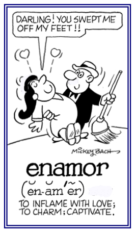 To inflame with love and to captivate.