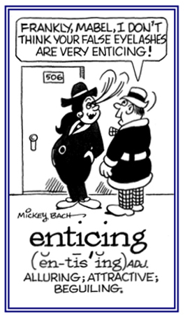 Relating to someone who is alluring and attractive.