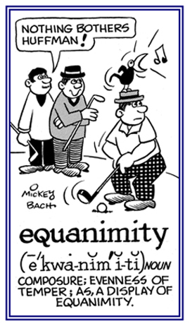 A display of not being bothered.