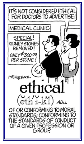 Conforming to moral standards of conduct.