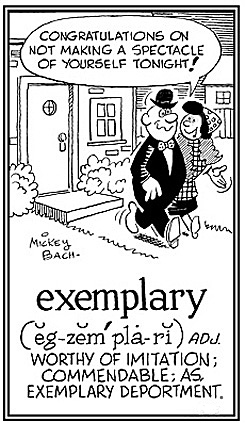 Commendable behavior.