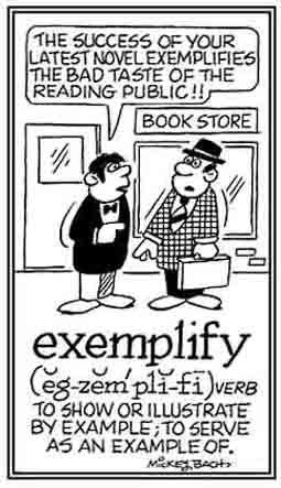 To show or to illustrate.