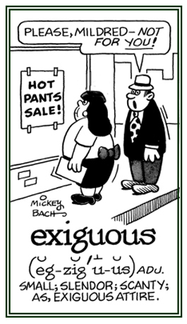 Relating to scanty attire.