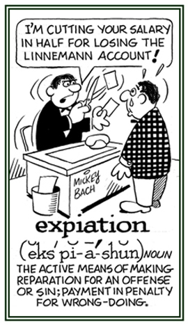 A penalty payment for doing something wrong.