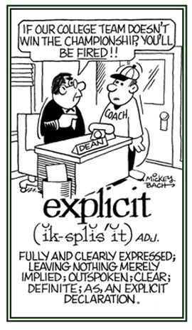 Clearly and fully expressed.