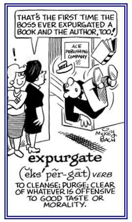 To clear whatever is offensive.