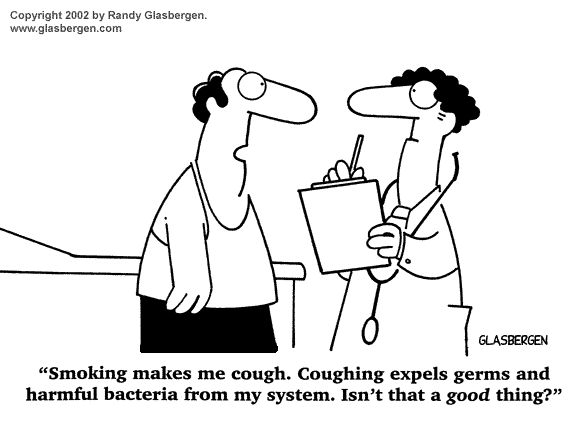 Smoking and coughing