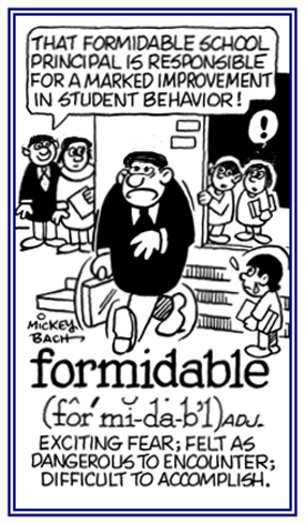 Relating to causing fear or being felt as dangerous.