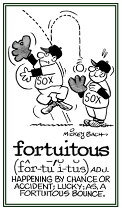 Happening by chance or accident.