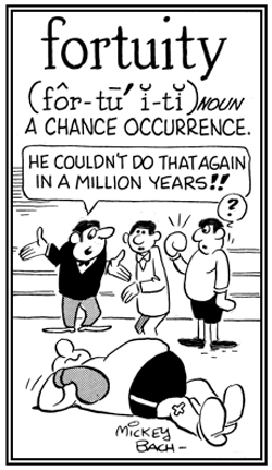 A chance happening or occurrence.