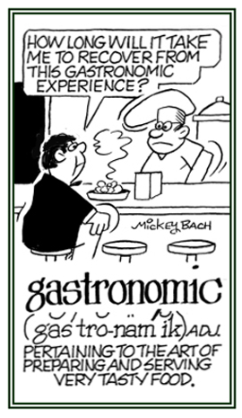 A refetence to preparing and serving tasty food.