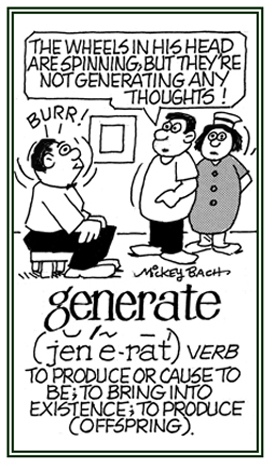 To produce or cause to come into existence.