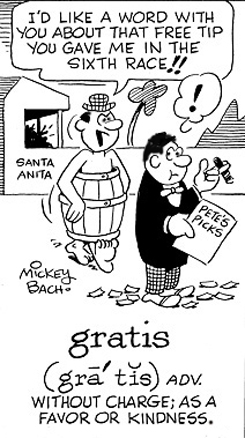 A man loses everything betting on a horse race.