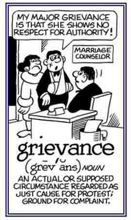 A circumstance regarded as a just reason for protest.