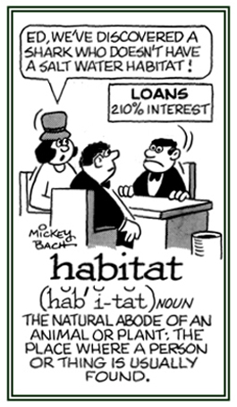 The location or abode of a particular person.