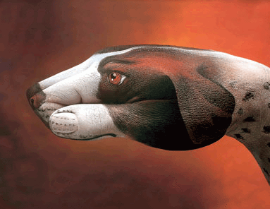 Hand as an art canvas