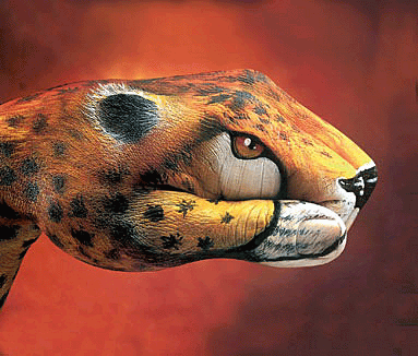 Hand as an art canvas