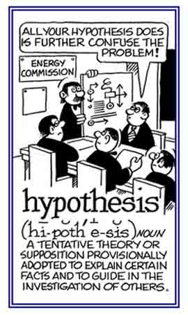 A theory or explanation to explain certain information.