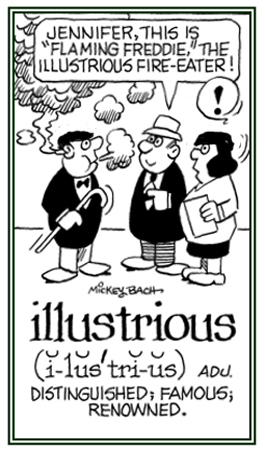 Conveying an unusual talent.