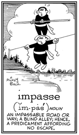 An impassible way to go.