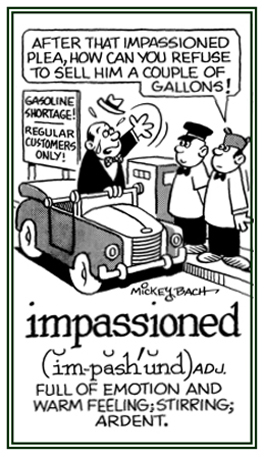 Full of emotions and strong desires