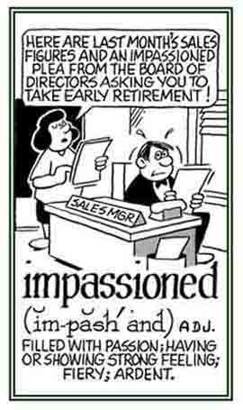 Filled with passion or showing strong feelings