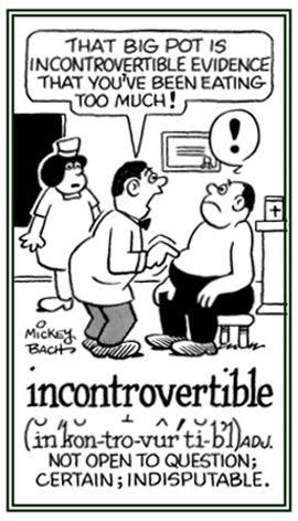 No doubt, certain, indisputable.