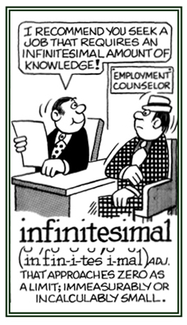 Pertaining to something that is very small.