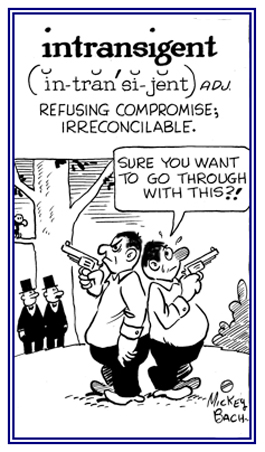 Pertaining to being irreconcilable.