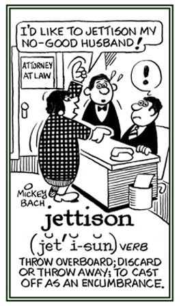 To discard or to cast off.