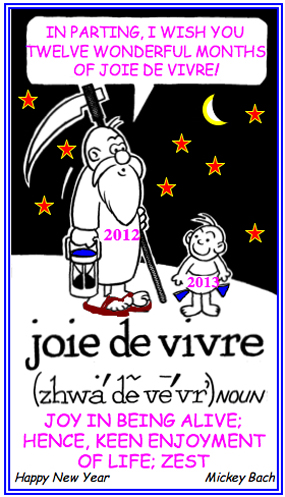 Joy in being alive and a zest for life.