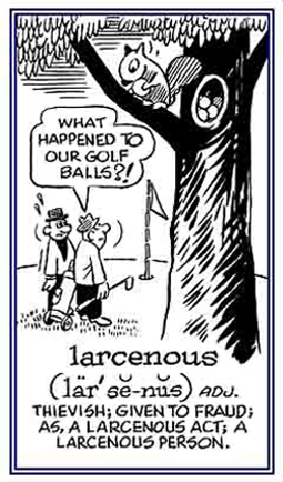 Stealing and committing thefts.