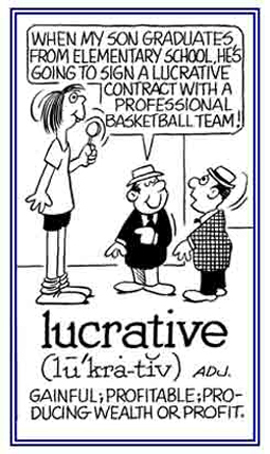 A reference to producing wealth or profit.