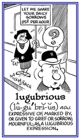 Conveying an expression of grief or sorrow.