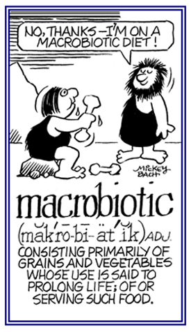 Food consisting of grains and vegetables used to prolong life.